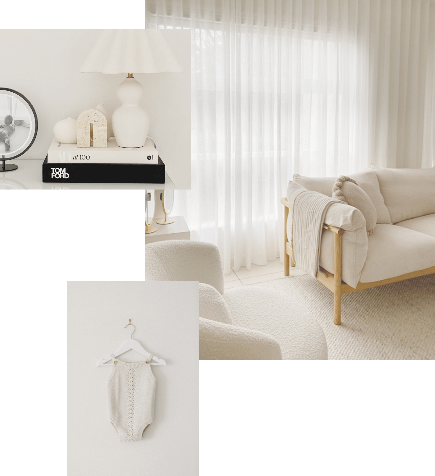 Stylish furniture and modern interior design are a feature of Kristen's studio